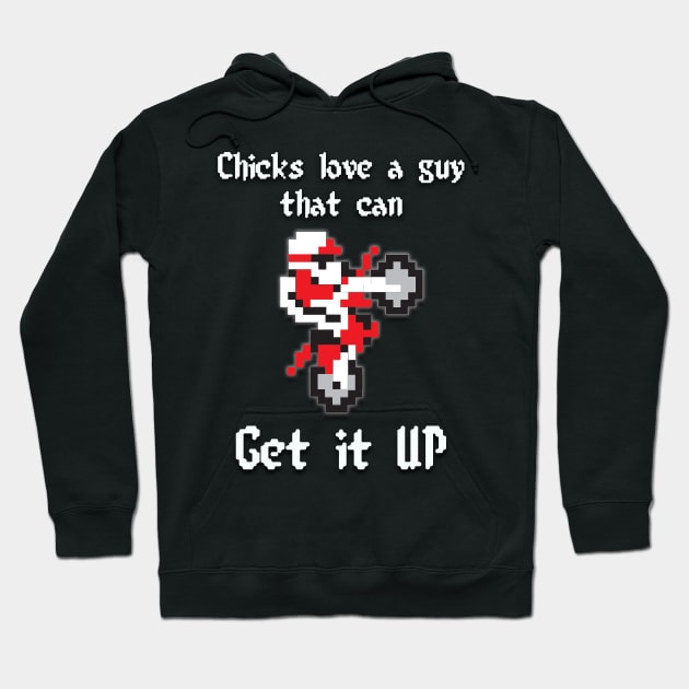 Get it up Excite Bike Red Hoodie by Destro